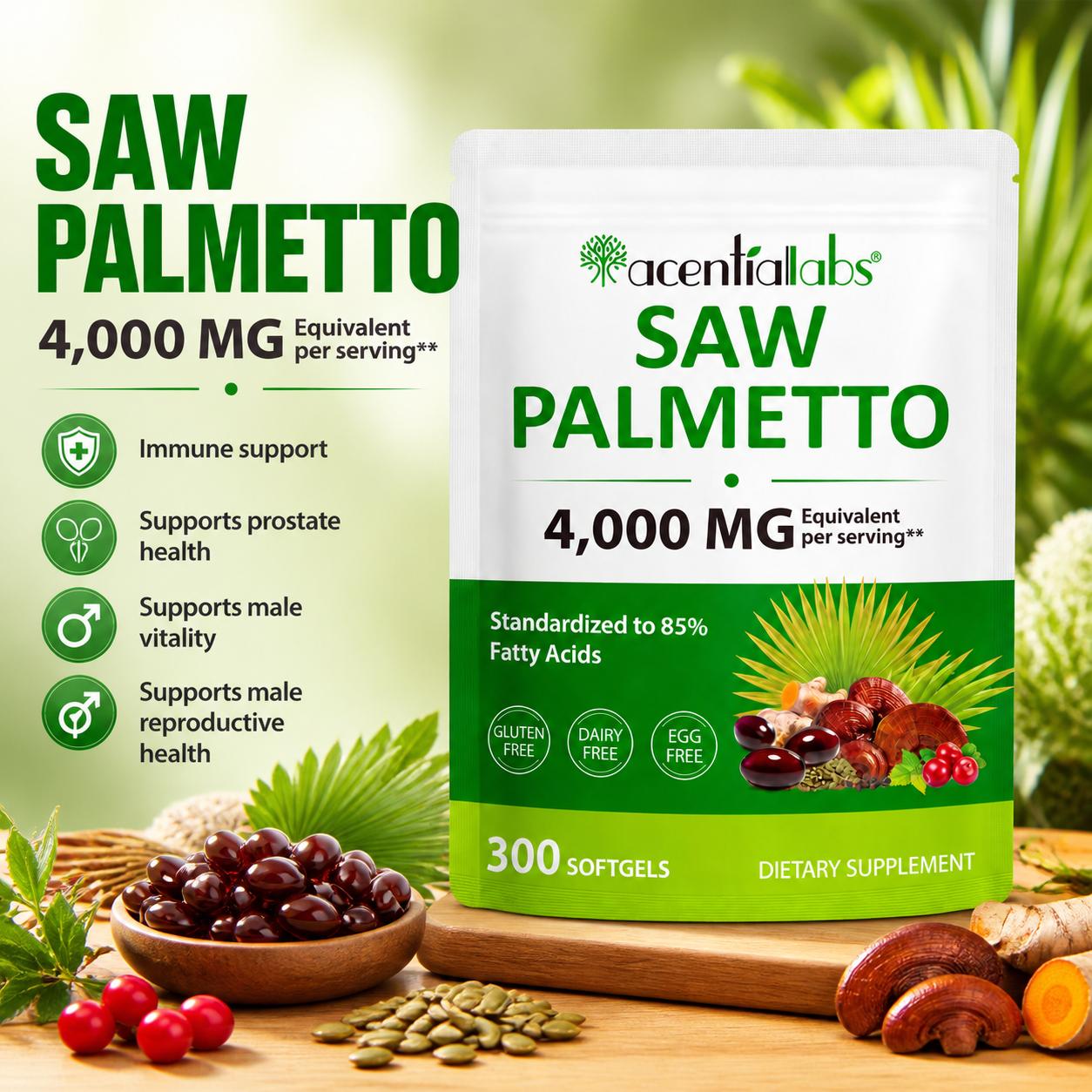 Planted Tank - Saw Palmetto Softgels dengan 85% Asam