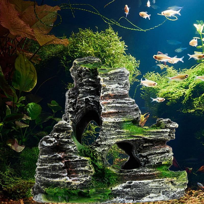 Aquarium Moss - Dekorasi batu pasir akuarium, dekorasi akuarium