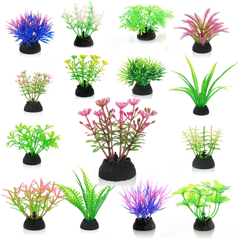 Aquarium Plant Substrate - Simulasi Tanaman Buatan PVC Air Bawah