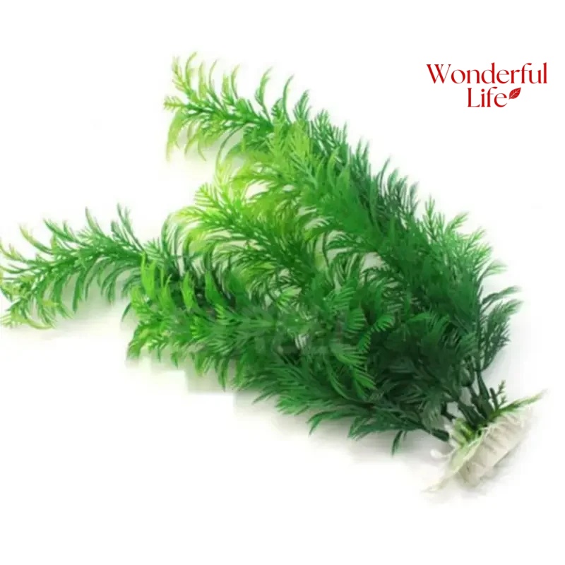 Tanaman Plastik Air 19/30CM Un - Aquarium Plant Substrate ulasan dan harga