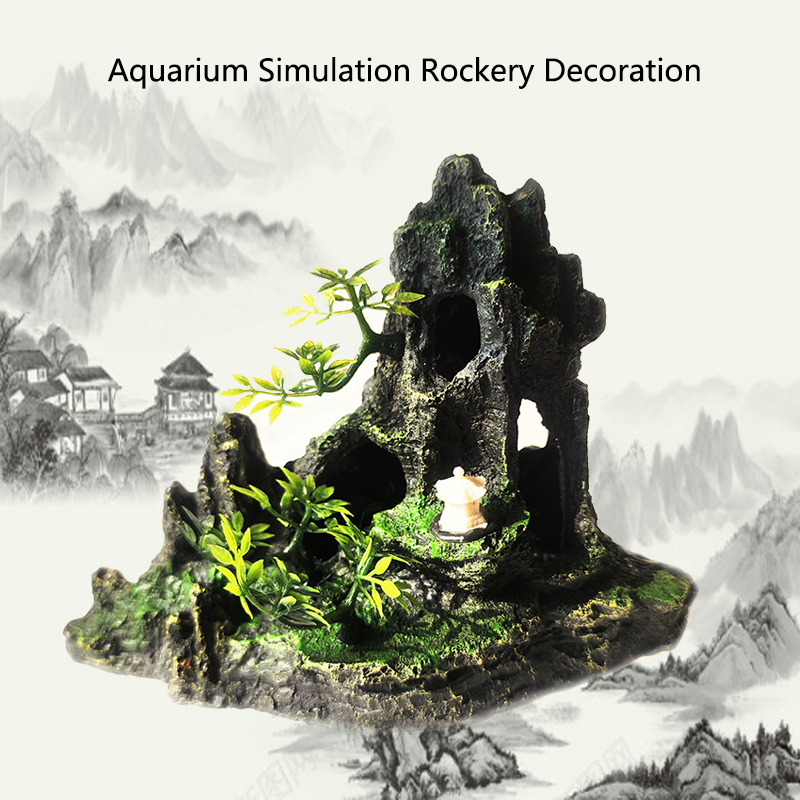 Akuarium Resin dekorasi gunung - Aquarium Plant Substrate ulasan dan harga