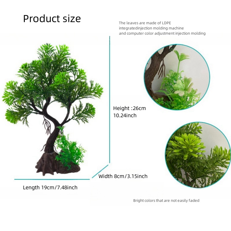 Aksesoris Dekorasi Akuarium Bu - Aquarium Plants Live ulasan dan harga
