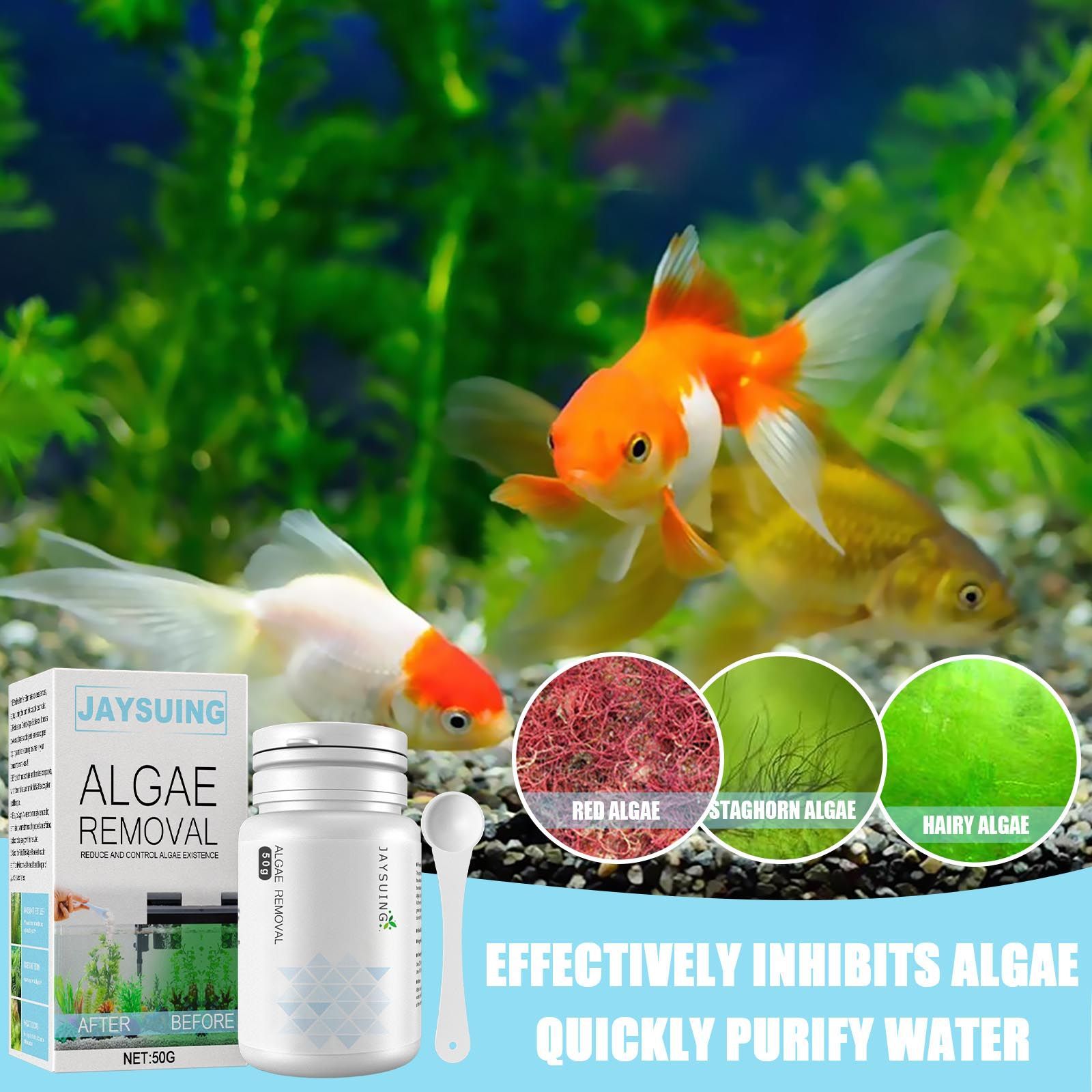 Bubuk Penghilang Alga untuk Ak - Aquarium Moss ulasan dan harga