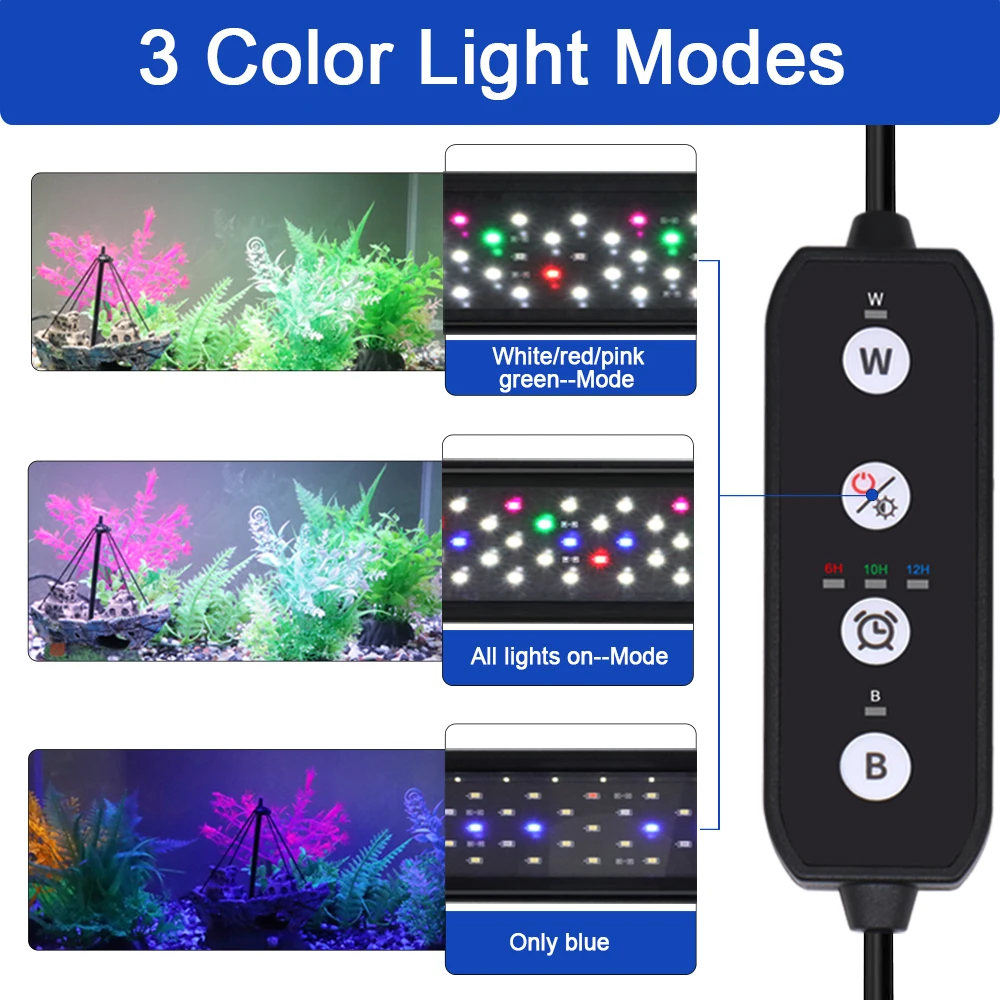 Lampu LED Akuarium 75-90CM, Da - Aquarium Plant Light ulasan dan harga